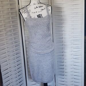 House Of Harlow 1960 sweater bodycon shoulder strap knee length dress size S